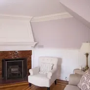 james loudspeaker color matched to blend into wall